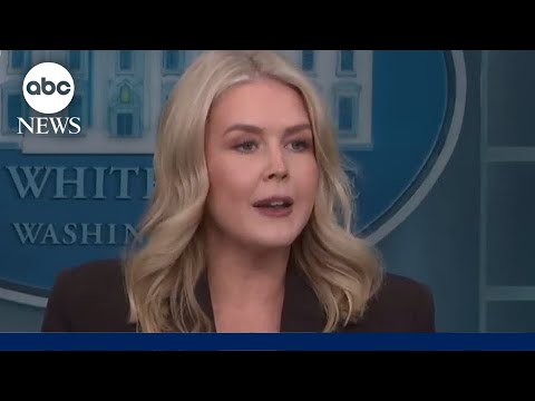 White House press secretary Karoline Leavitt delivers remarks on day six of the government shutdown