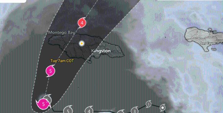 Huracán Melissa categoría 5 se dirige a Jamaica con vientos catastróficos y lluvias torrenciales