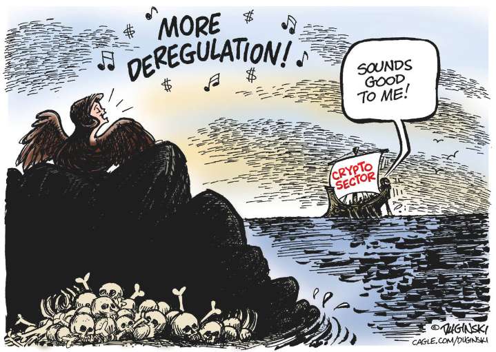 CARTOONS: The siren song of crypto currency