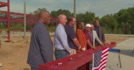 J.S. Clark Leadership Academy celebrates topping-off ceremony for new campus