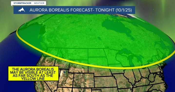 The aurora borealis will be visible again Wednesday night!