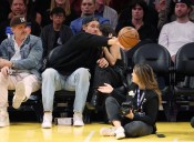 Chargers' Justin Herbert Saves Girlfriend Madison Beer From Ball at NBA Game