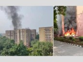 Breaking: Massive fire erupts at MP’s apartment complex in New Delhi [ FULL VIEW ]