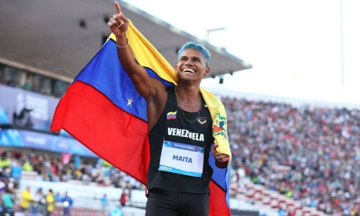 José Maita brilló en Liga Nacional de Atletismo