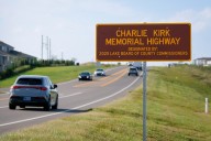 Charlie Kirk memorial highway signs erected in Lake County