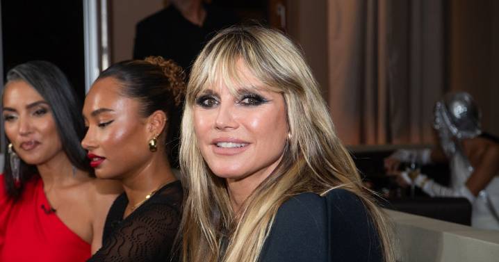 Heidi Klum Wore A Leather Mini For Her Pre