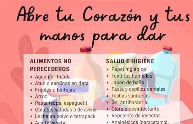 Invitan a donar para damnificados de Veracruz. Habilitan escuela como centro de acopio