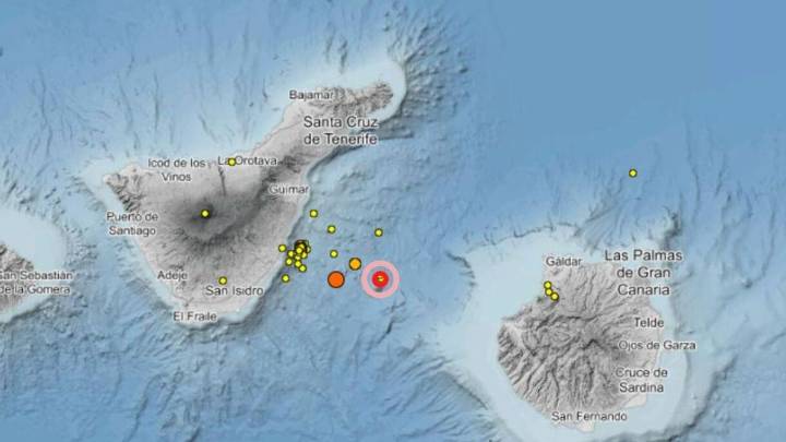 El IGN registra un terremoto en Fasnia que se siente hasta en La Orotava
