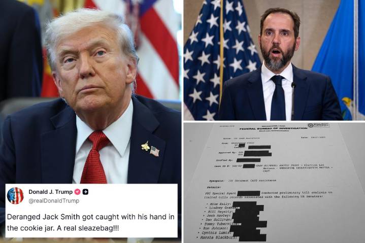 Trump rips Jack Smith after revelation that the FBI obtained Republicans' phone records