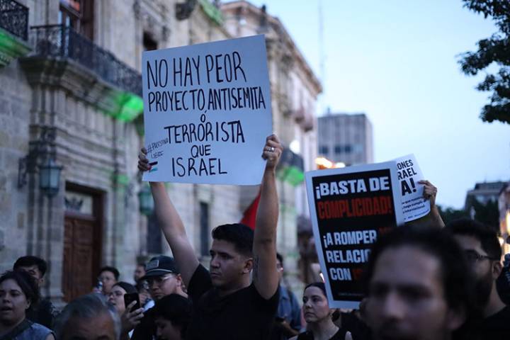Protestan y exigen a Israel liberación de connacionales