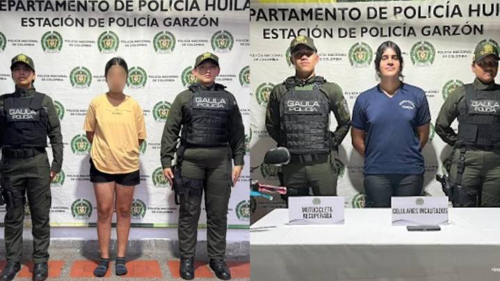 Capturadas dos mujeres por extorsión en Garzón, Huila