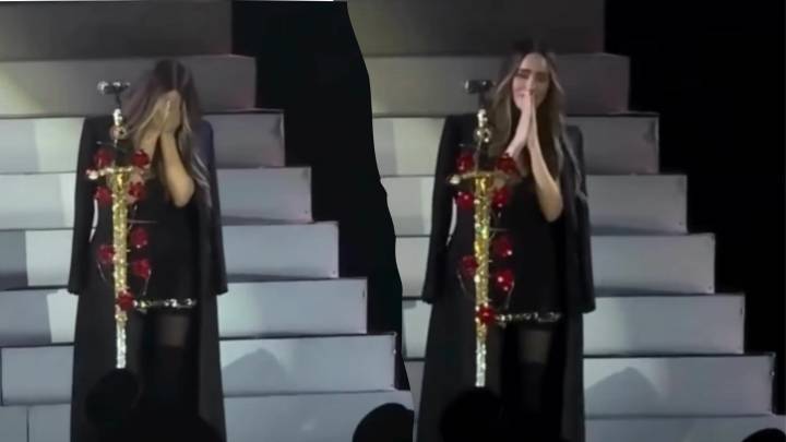 Belinda se quiebra en el escenario en medio del pleito legal con Lupillo Rivera