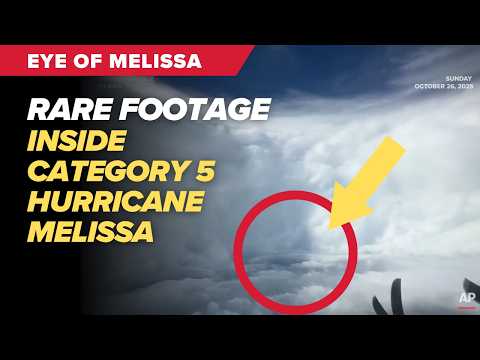 [Rare Footage] Inside Hurricane Melissa's Eye