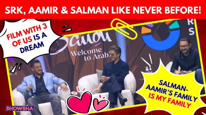 Shah Rukh, Salman & Aamir Make Rare Appearance Together; Talk About Aryan, Possible Film Together