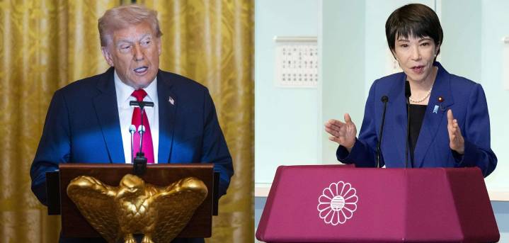 Trump conversa con la nueva primera ministra japonesa antes de su gira por Asia