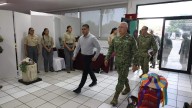 Omar García Harfuch se reúne con autoridades y citricultores de Apatzingán