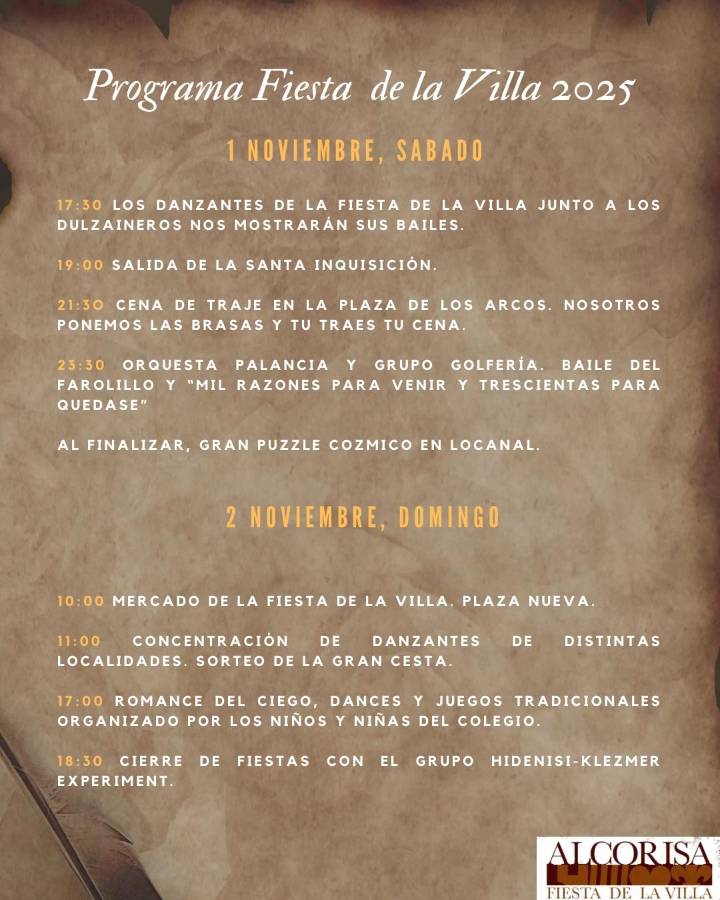 Presentado el festival de la Villa de Alcorisa de 2025 , que será el próximo fin de semana