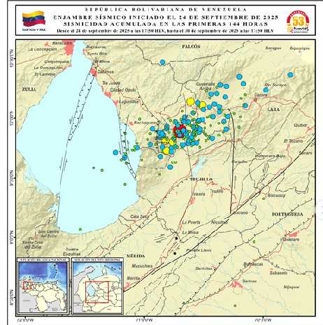189 sismos se han registrado en Venezuela durante la última semana