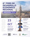 El 23 y 24 Sexto Foro sobre Desarrollo Económico Regional Arequipa 2025 en la UNSA