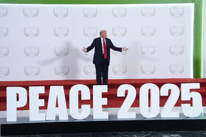 Trump capitaliza ante líderes de todo el mundo el acuerdo de paz en Gaza