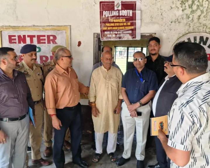 Election Observers inspect polling stations in Nagrota Constituency