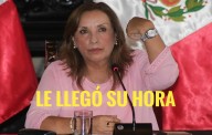 Le llegó su hora a Dina Boluarte