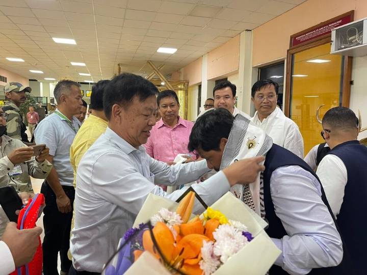Meghalaya CM Conrad Sangma in Manipur, calls for return of popular government