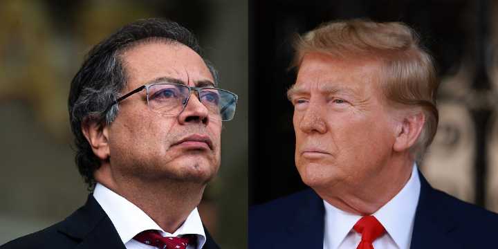 Turmp llama a Petro "narcotraficante" y suspende ayuda financiera a Colombia