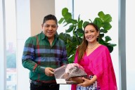 Ricardo Gallardo y Samanta Smith afinan detalles para la presentación del “Xantolo” en Guanajuato