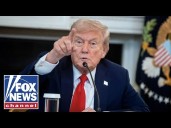 President Donald Trump makes an announcement