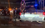 Patrulla corta circulación de motociclista y ocasiona accidente