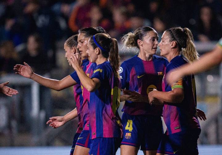 El Barcelona cumple con goleada ante la Roma para dormir líder en la Champions