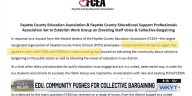 Teacher union reacts to Fayette County Board of Education rejecting motion in support of collective bargaining