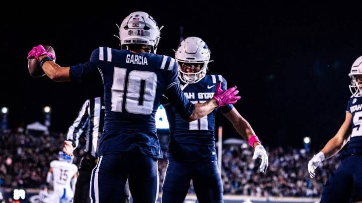 Bryson Barnes leads USU to 30-25 victory over SJSU