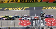 \Hamlin charges to emotional 60th Cup win at Las Vegas