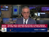 Pres. Trump: India assured me they will not be buying oil from Russia