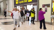 Reyes Rigo y otros cinco miembros de la segunda flotilla a Gaza llegan a Madrid