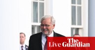 Australia news live: Marles hails Rudd’s role in White House meeting as Turnbull praises former PM for ‘delivering the goods’