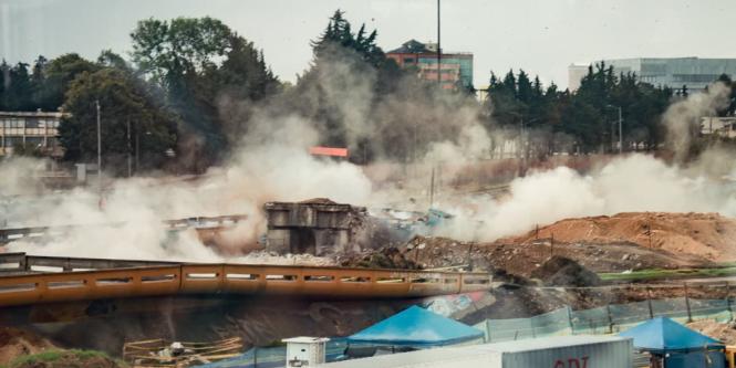 ¿Cómo limpiarán los escombros tras el derrumbe de los puentes de la 13? 