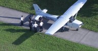 Small plane makes emergency landing on North Lauderdale walkway