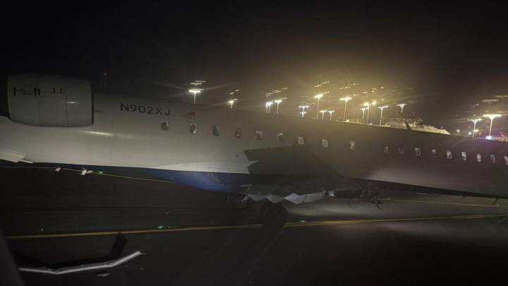 Dos aviones de una misma aerolínea chocan en la pista de despegue de un aeropuerto de Nueva York