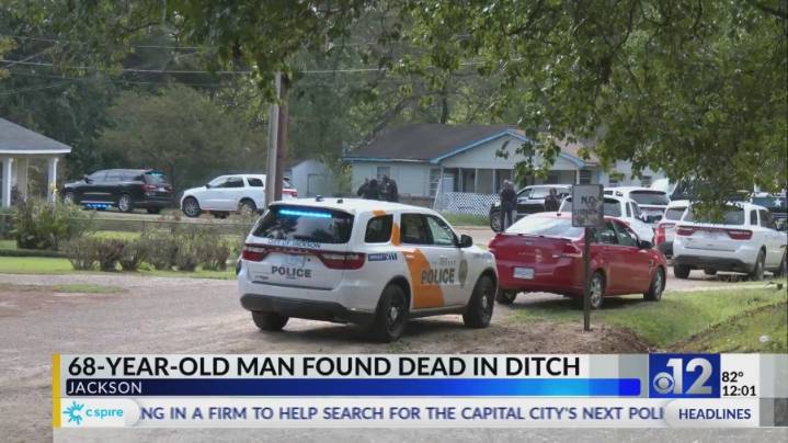 Man found dead in Jackson ditch with gunshot wound