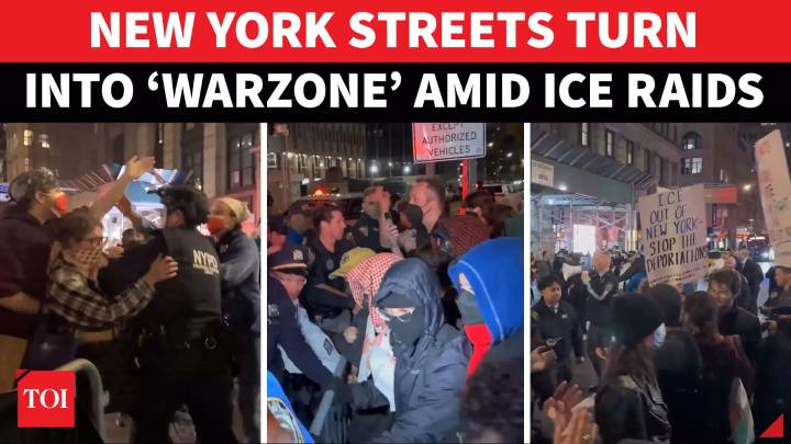 ICE Storm Hits NYC: Americans Clash Amid Baton-charge, Pepper Spray ‘Attack’