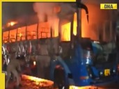 After Jaisalmer tragedy, another private bus catches fire in Bulandshahr