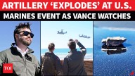 Shock Incident At US Marines Event: Artillery ‘Misfires’, Shrapnel Hits Police Car As Vance Watches