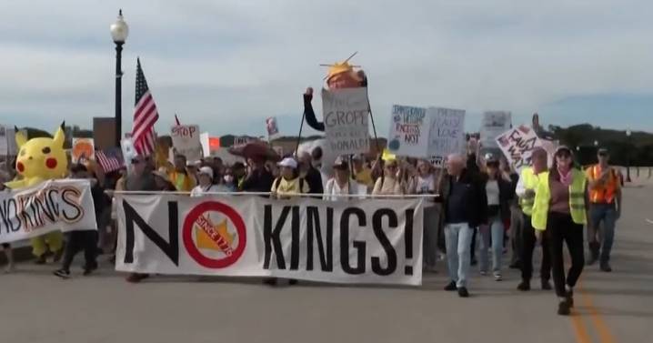 ‘No Kings’ protesters gather in Washington