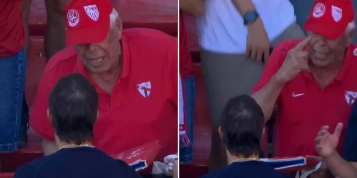 La reacción de Matías Almeyda contra un fanático que le reclamó por la derrota del Sevilla: “Me la tuve que aguantar”