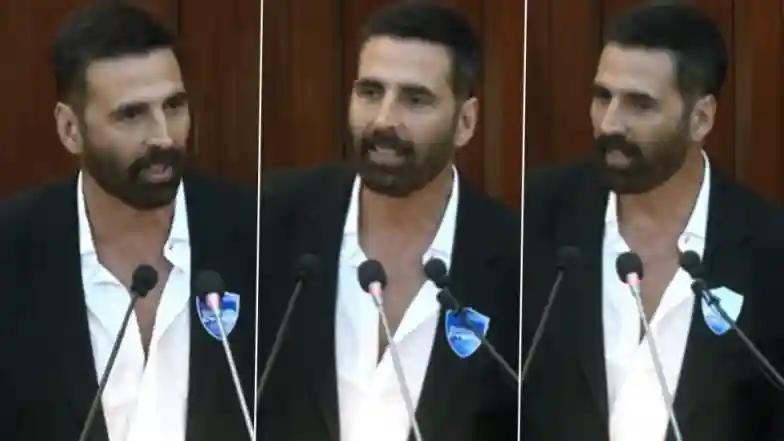 Bollywood Akshay Kumar Shares Disturbing Online Message Received by His Daughter, Urges CM Devendra Fadnavis To Introduce Cyber Safety to Students (Watch Video)