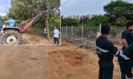 HYDRAA Fences 38 Acres in Pet Basheerabad to Protect Land Allotted to Journalists