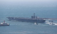 Navy rescues five sailors after fighter jet, helicopter crash in South China Sea